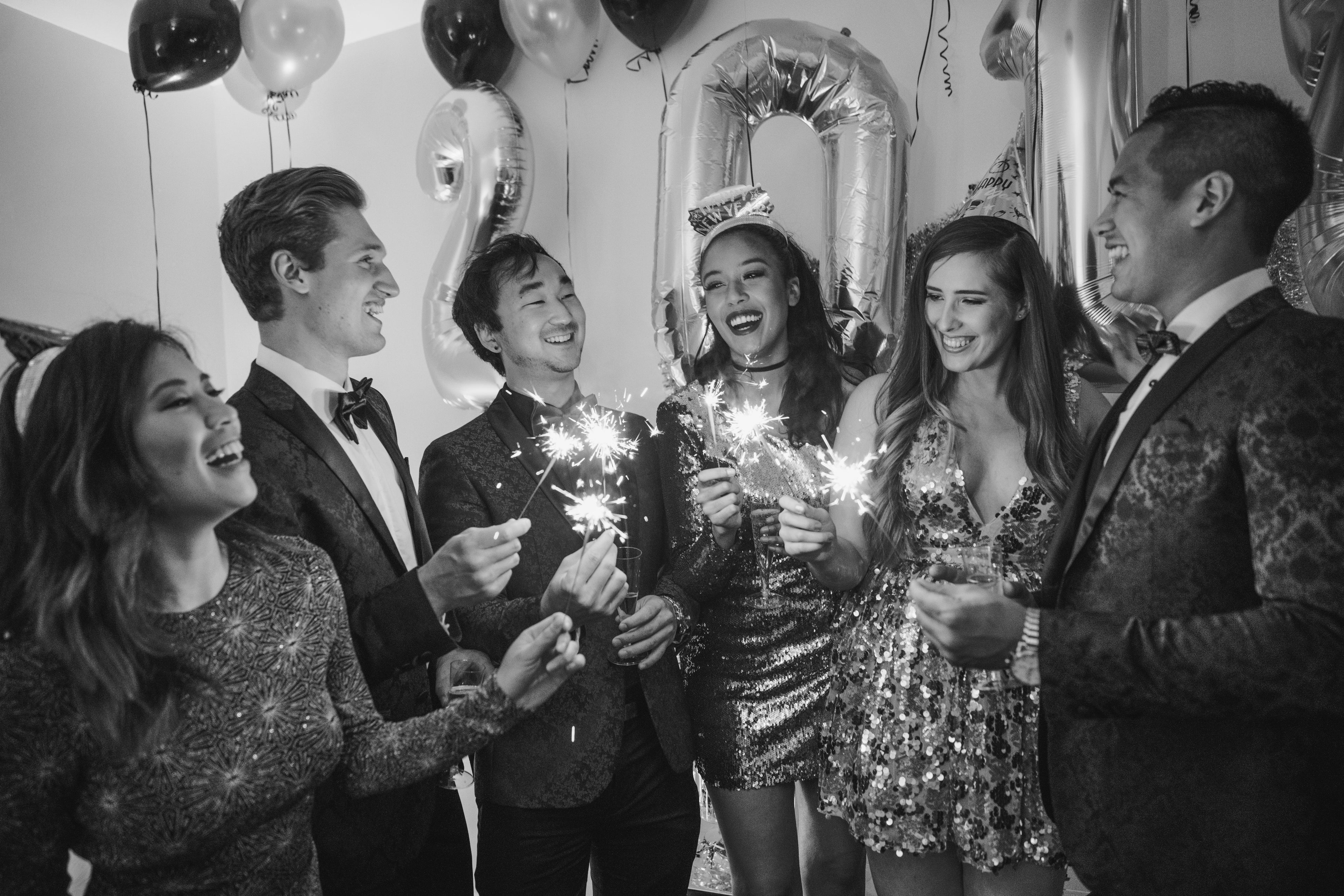 A group of friends celebrating a special occasion. Make your special occasion truly momerable with a Blue & Bear custom product