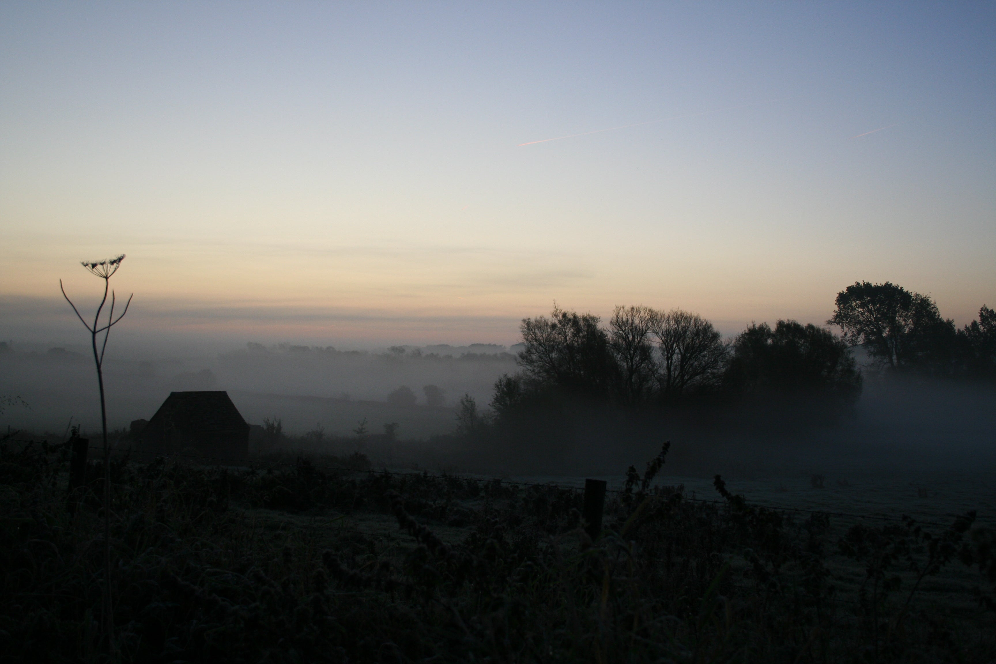Morning view over Dovecote in The Cotswolds, where Blue & Bear hand-craft our Essential Oil Products