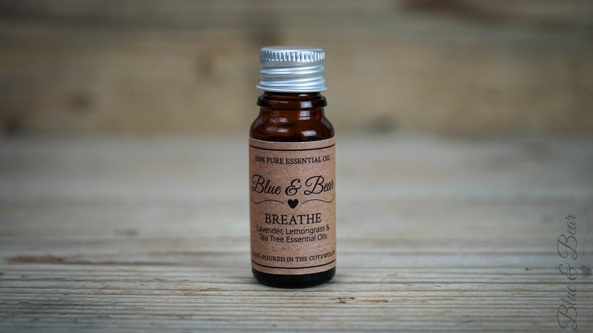 10g Dropper Bottle - Pure Essential Oil Blend BREATHE - Lavender, Lemongrass, and Tea Tree - refreshing and envigorating