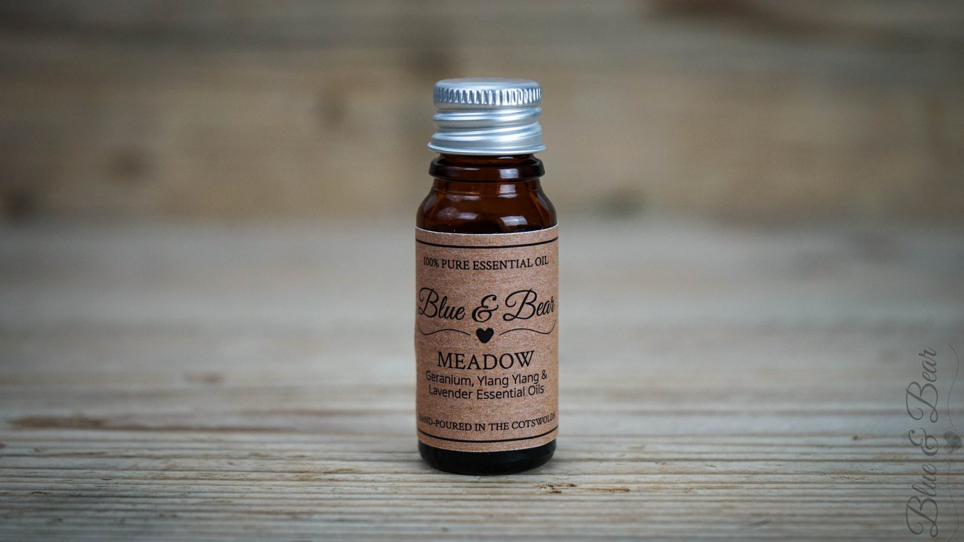 10g Dropper Bottle - Pure Essential Oil Blend MEADOW - Geranium, Lavender, and Ylang Ylang - peaceful and uplifting