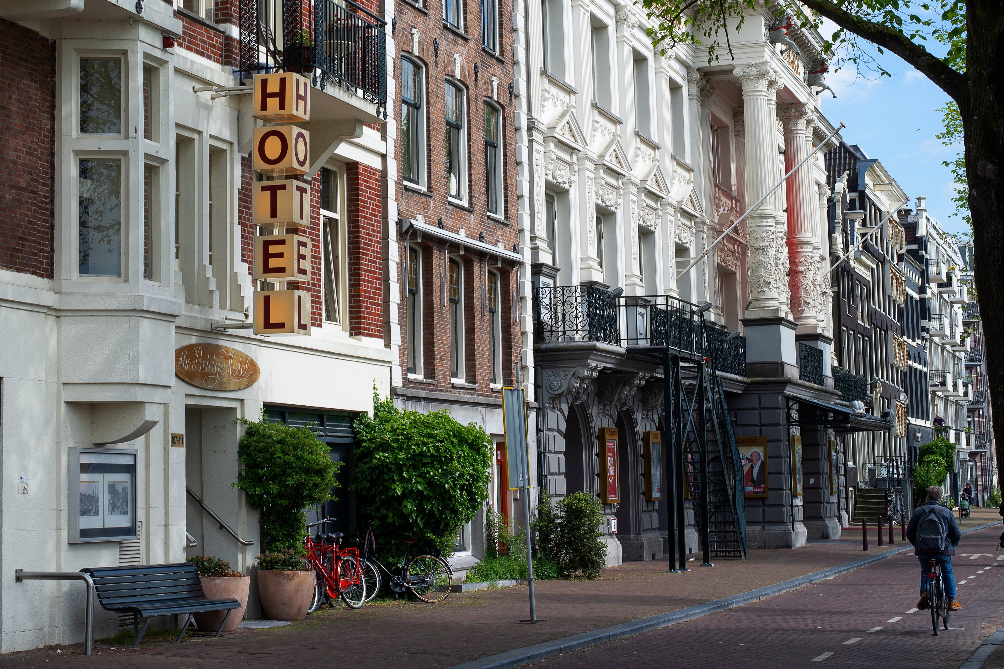 Hotel on an urban street. Blue & Bear products are available for bulk orders with delightful price breaks.