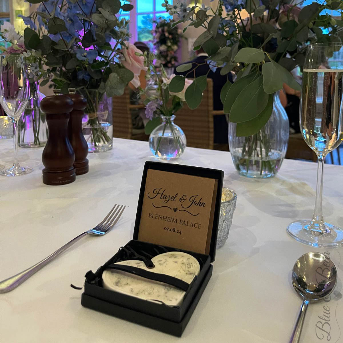 Wedding favour on table at Blenheim Palace Natural Soy Wax Botanical Palette WEDDINGS & EVENTS - Favours and Gifts  